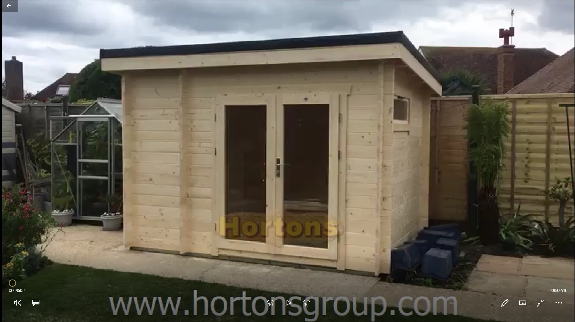 3.5m x 2.5m small storage shed with 2 rooms_1